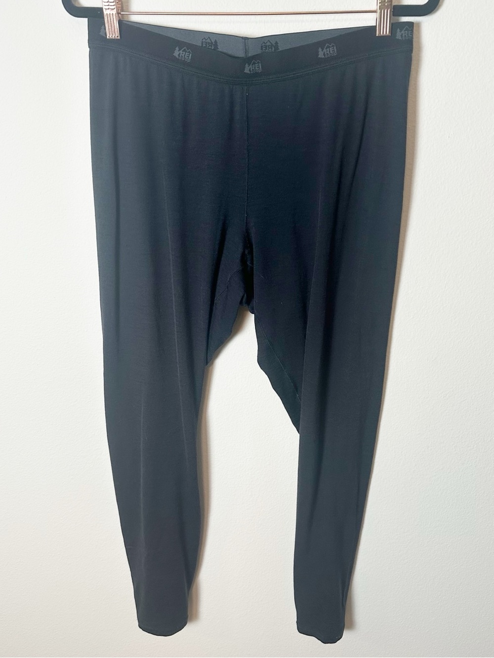 REI Women's 100% Merino Wool Base Layer Bottom Legging Black Extra Large - Picture 2 of 5